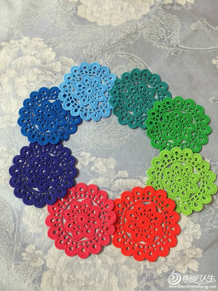 beautiful circle crochet motif