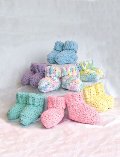 Bernat Handicrafter Cotton - Bibs & Booties (crochet) 1