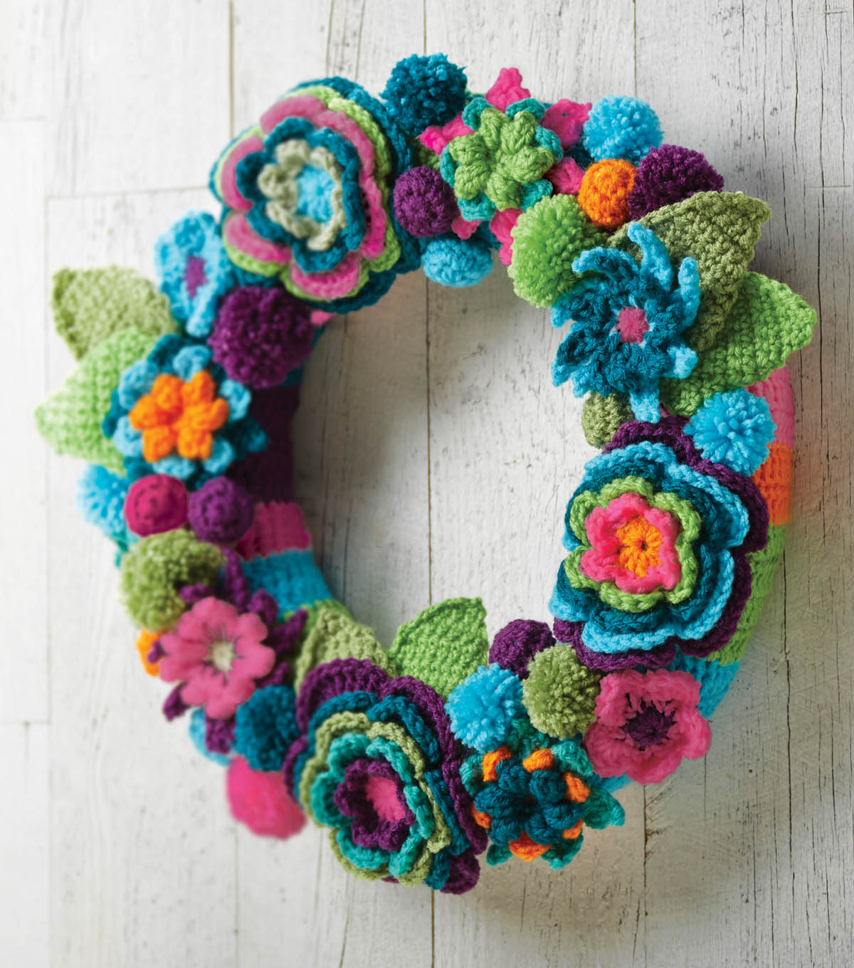 Crochet Flower Wreath Free Crochet Pattern ⋆ Crochet Kingdom