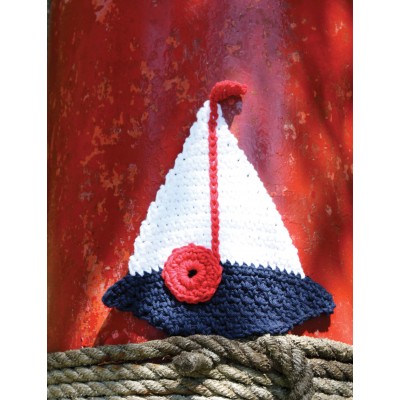Sailboat Dishcloth Free Crochet Pattern