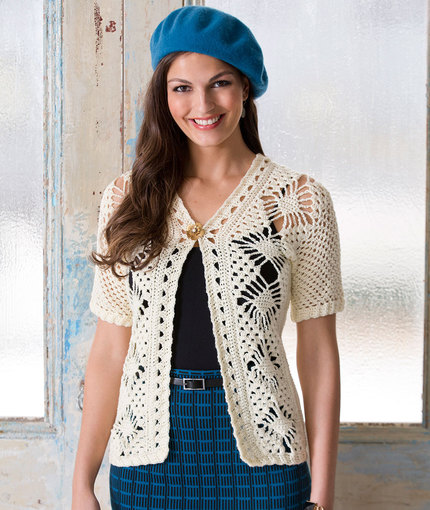 Spider Lace Jacket Free Crochet Pattern