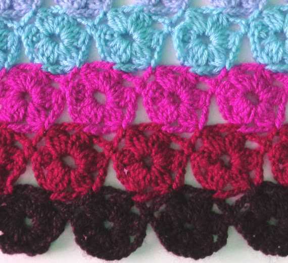 circles crochet stitch pattern