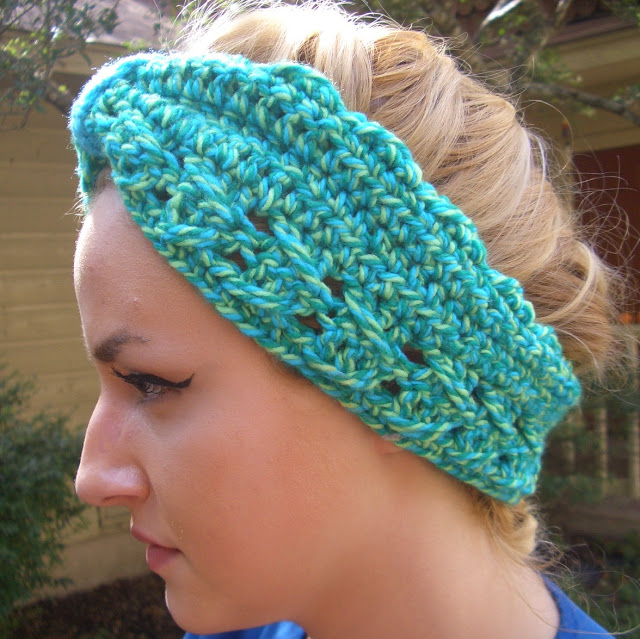 turquoise headband crochet pattern