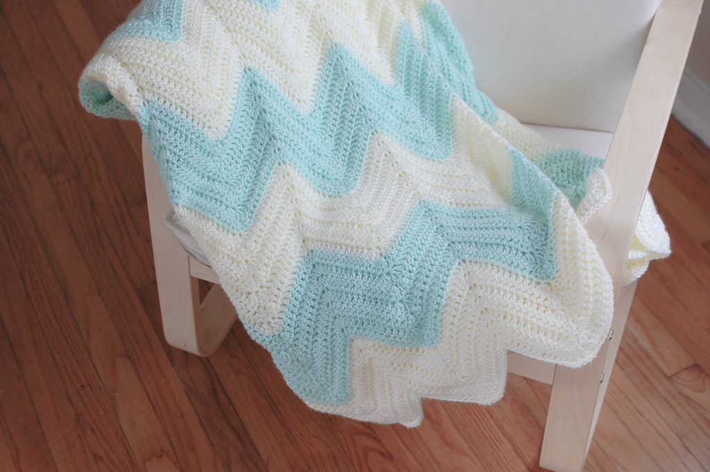 zig zag blanket free crochet