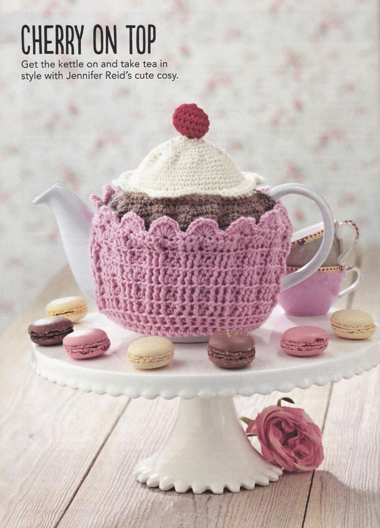 Cupcake Teacosy with a Cherry on Top Crochet Pattern ...