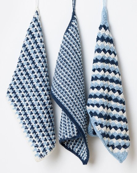 Linen Blend Crochet Tea Towels