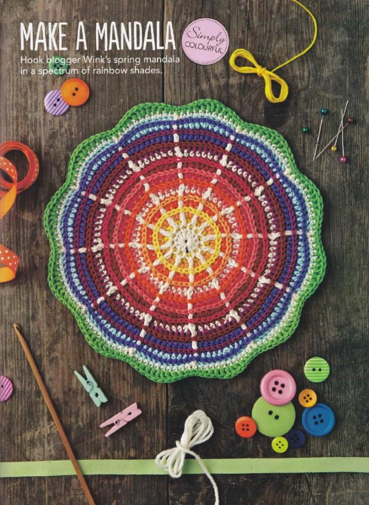 Rainbow mandala crochet