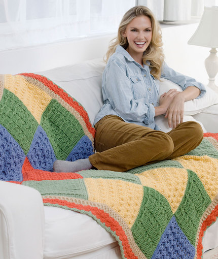 Sampler Throw Free Crochet Pattern