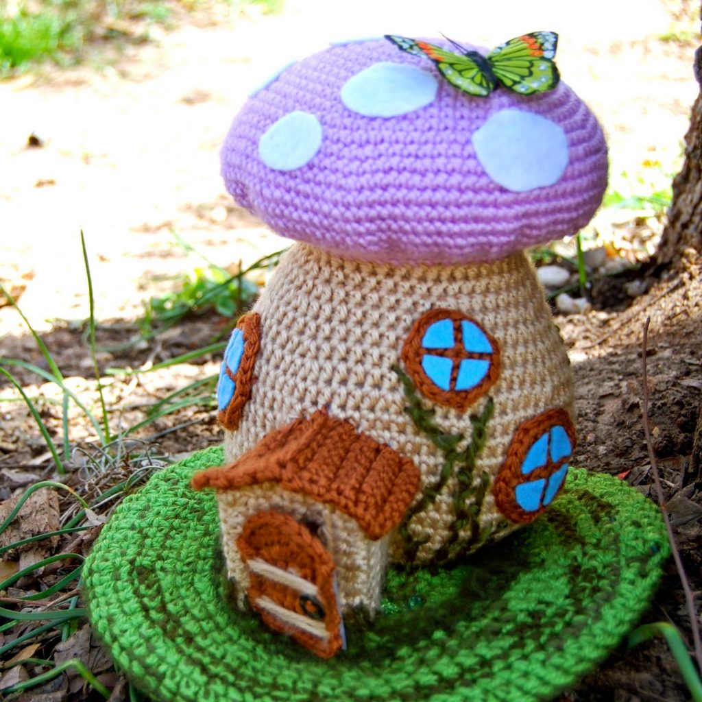 Spring Fairy House free crochet