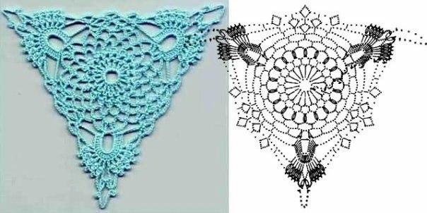 crochet triangle