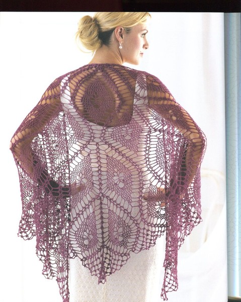 fine diamond shawl crochet pattern
