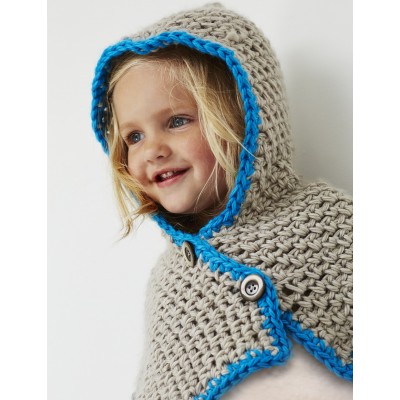 Bernat Hooded Cowl Free Crochet Pattern for Kids