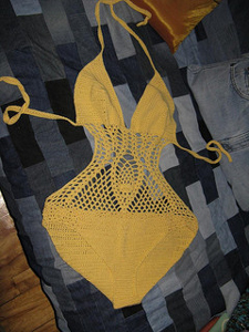 Pineapple Monokini free crochet pattern