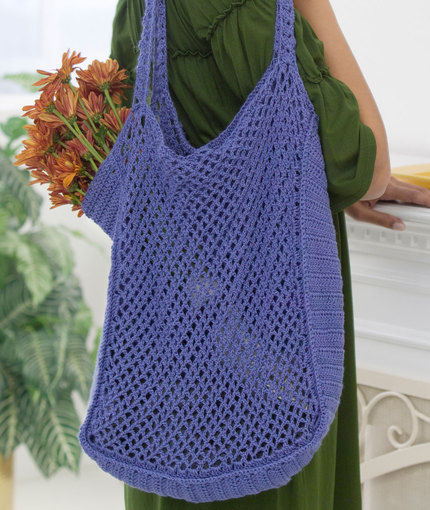 Mesh Market Bag Free Crochet Pattern