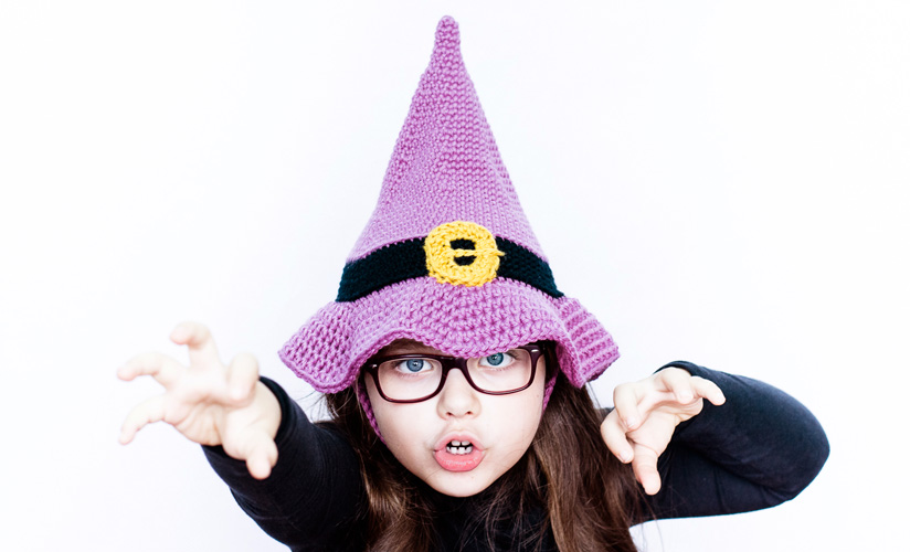Little Witch Hat Bag Crochet Halloween Free Pattern