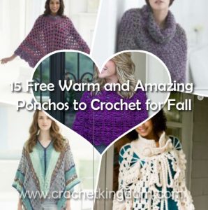 15 Free Warm and Amazing Ponchos to Crochet for Fall