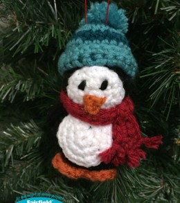 Crocheted Penguin Ornament