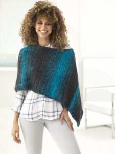two ball poncho to crochet for free