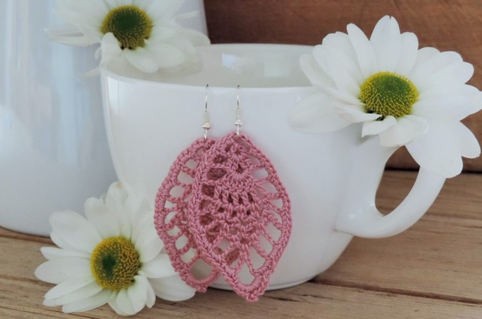free crochet earring pattern