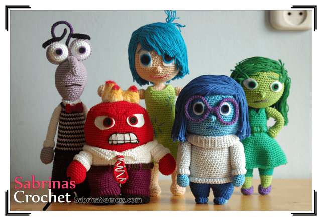 Inside Out Crochet Character Patterns for Free
