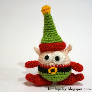 Berg the Christmas Elf Free Amigurumi Crochet Pattern