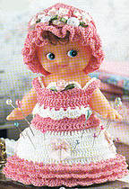 Cupie Doll Pincushion Free Crochet Pattern
