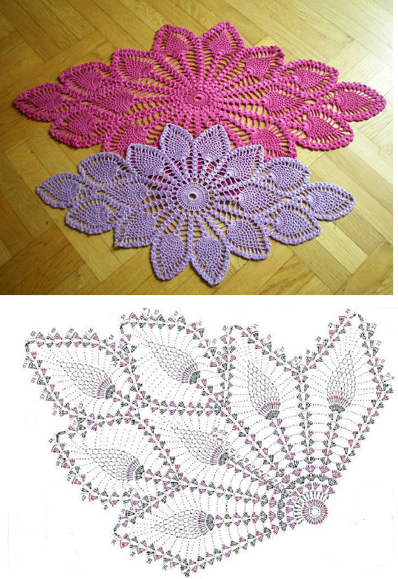 Diamond Oval Pineapple Doily Free Pattern Diagram Crochet Kingdom,How To Make Ribs On The Grill Tender