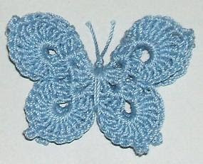 3-D Butterfly free crochet pattern
