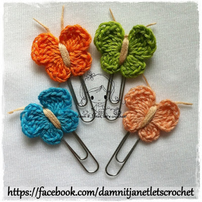 Butterfly Applique free crochet pattern
