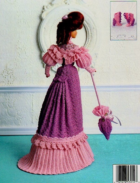 Crochet Barbie Doll 1903 Promenade Dress