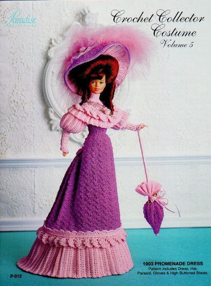 Crochet Barbie Doll 1903 Promenade Dress