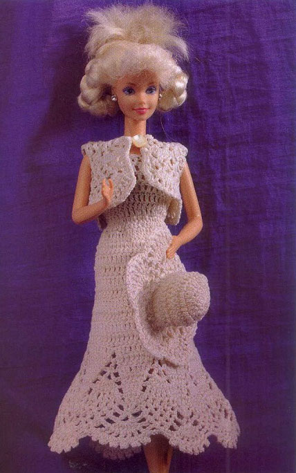 Toda una Señorita Vestido a Ganchillo para Barbie ⋆ Crochet