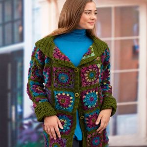 Granny Square Coat Free Crochet Patterns