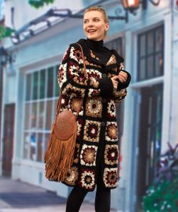 Granny Square Coat Free Crochet Patterns