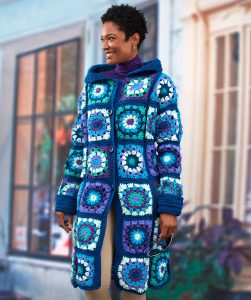Granny Square Coat Free Crochet Patterns