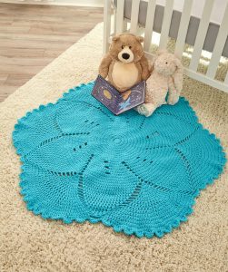 Scalloped Baby Blanket Free Crochet Pattern