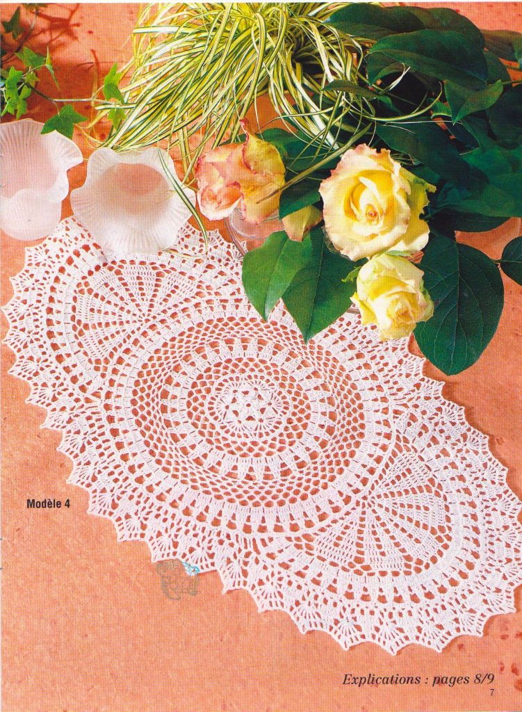 Circle Oval Crochet Doily Pattern