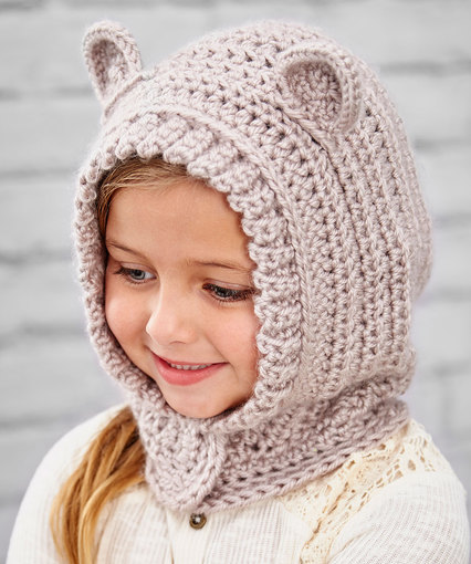 Happy Hoodie Hat Free Crochet Pattern for Kids