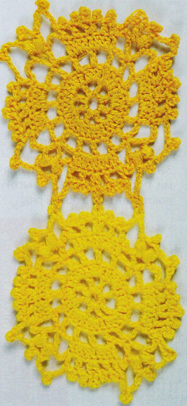 Lacy Circles Crochet Diagram