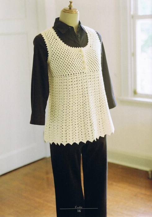 Pretty Crochet Vest Pattern for Women ⋆ Crochet Kingdom