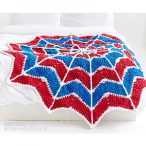 Spiderweb Crochet Blanket for Kids Free Pattern