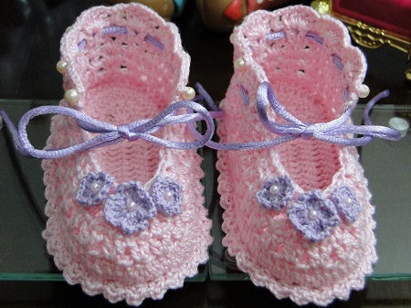 baby lace booties