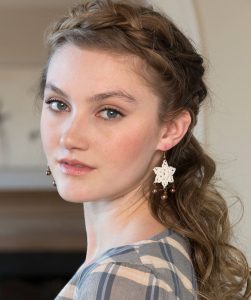 Crocheted Star Earrings