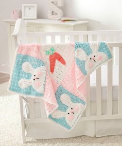 Luv My Bunny Blanket Free Crochet Pattern