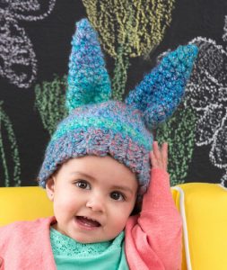 Fluffy Bunny Hat crochet pattern for baby