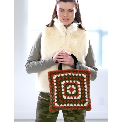 Patons Funky Felted Granny Bag Free Crochet Pattern
