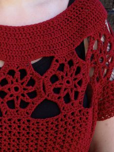 Starflower Women's Top Free Crochet Pattern