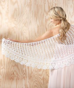 Gardenia Shawl Free Crochet Pattern