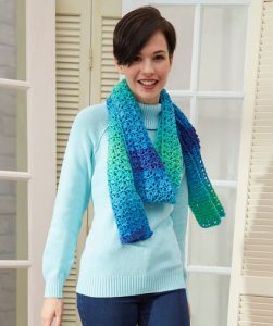 Jazzy Striping Scarf Free Crochet Pattern