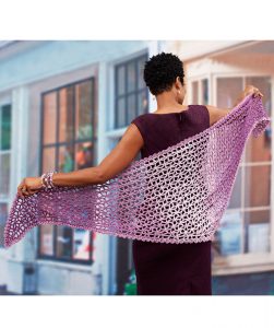 Lacy Isosceles Crochet Shawl Free Pattern